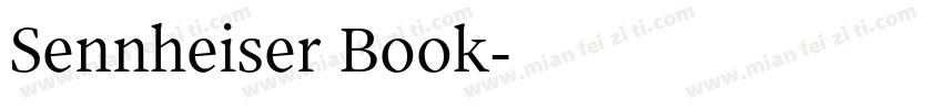 Sennheiser Book字体转换